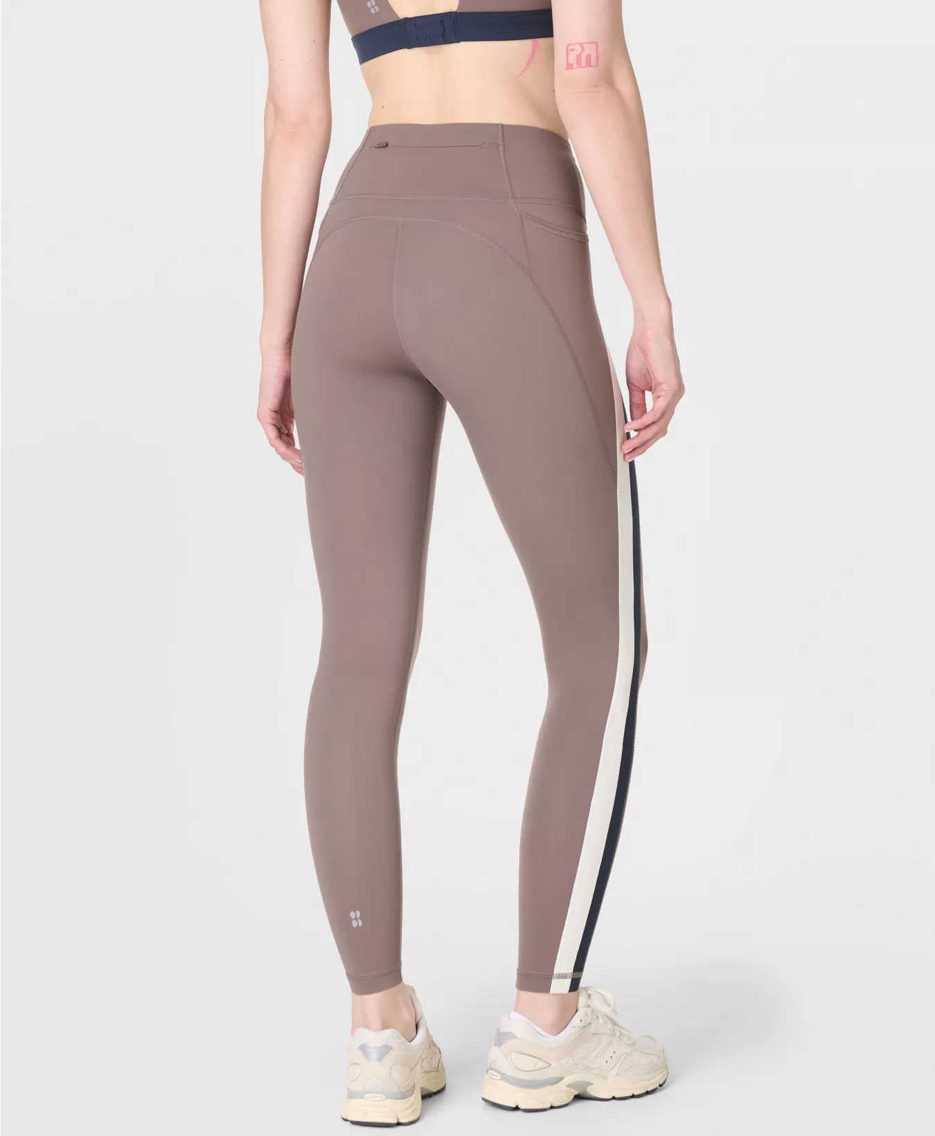 Power Trio Stripe Workout Leggings - Image 3