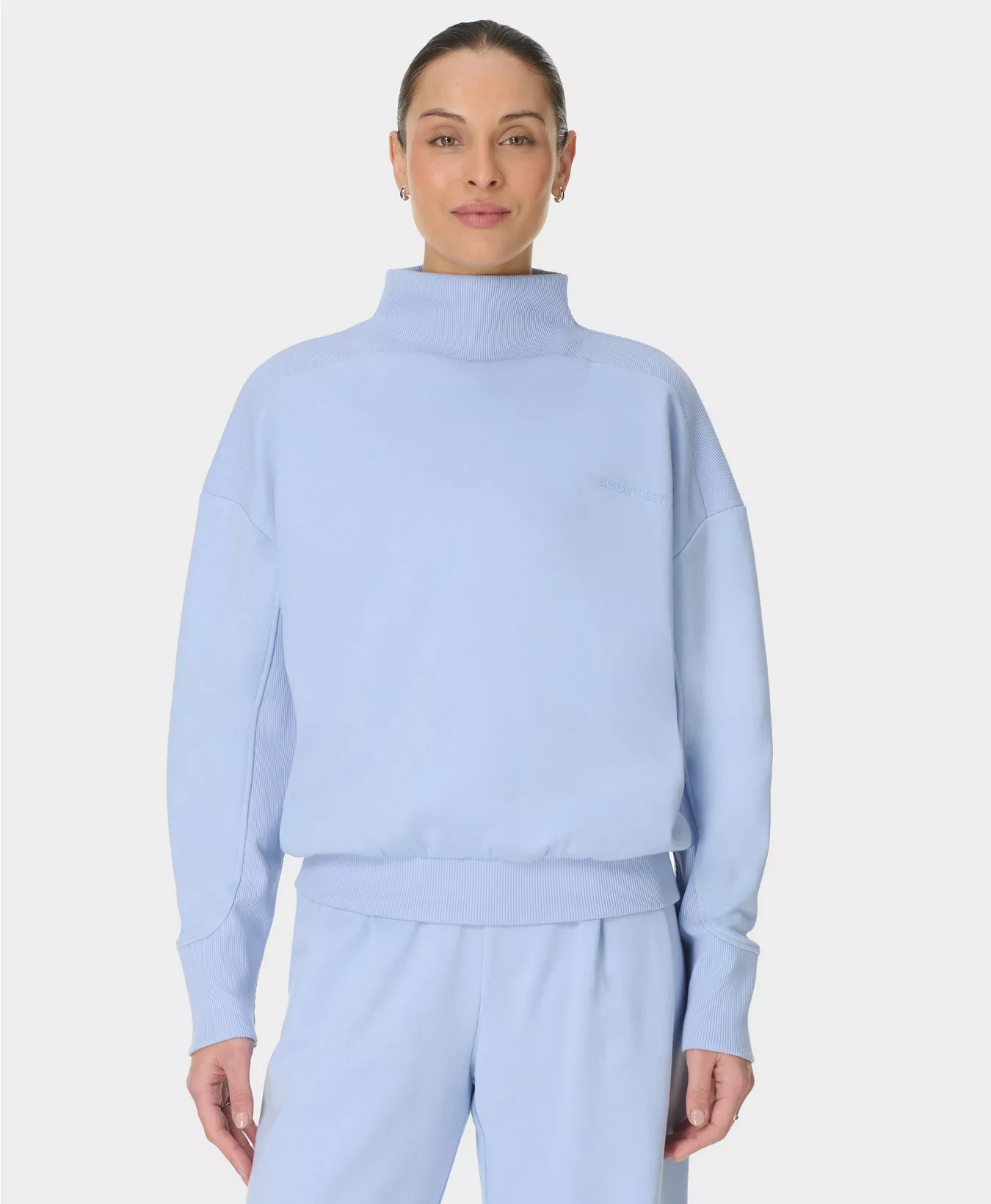 Revive Rib Mix Funnel Neck Jumper - Image 4